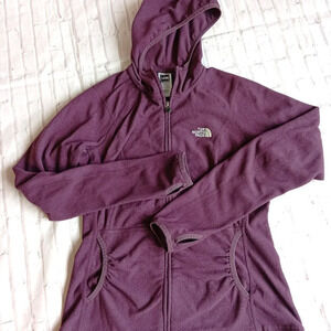 The North Face Hoodie Womens Size Small Burgundy/Purple Full Zip Hoodie Jacket